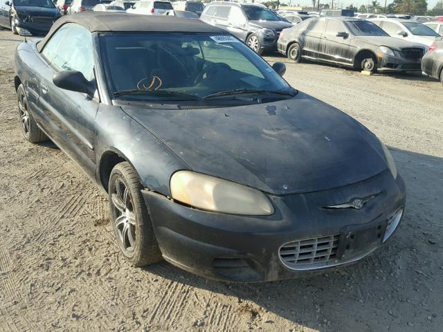 1C3EL45TX3N523027 - 2003 CHRYSLER SEBRING LX BLACK photo 1