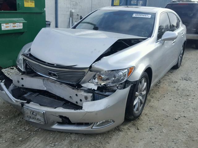 JTHBL46FX75048071 - 2007 LEXUS LS 460 SILVER photo 2