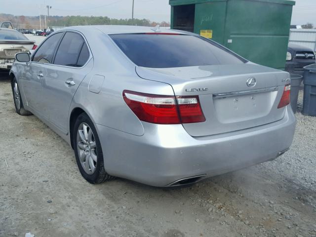 JTHBL46FX75048071 - 2007 LEXUS LS 460 SILVER photo 3