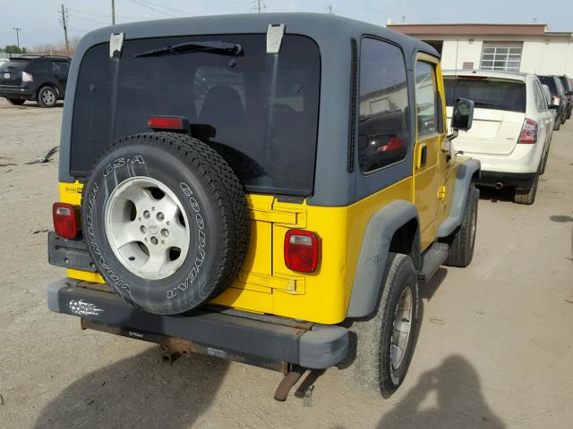 1J4FA49S8YP720534 - 2000 JEEP WRANGLER / YELLOW photo 4