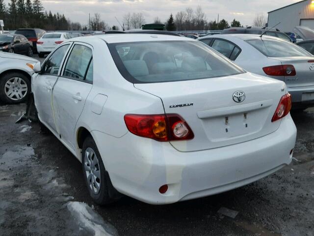 2T1BU4EE6AC272598 - 2010 TOYOTA COROLLA BA WHITE photo 3