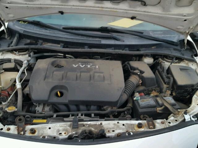 2T1BU4EE6AC272598 - 2010 TOYOTA COROLLA BA WHITE photo 7