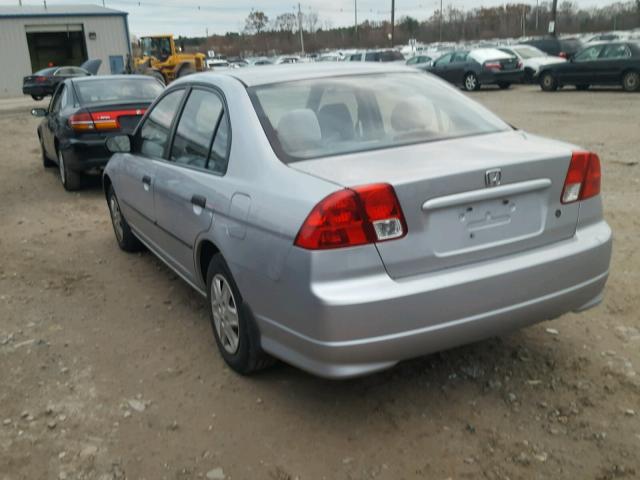 2HGES16375H594341 - 2005 HONDA CIVIC DX V SILVER photo 3