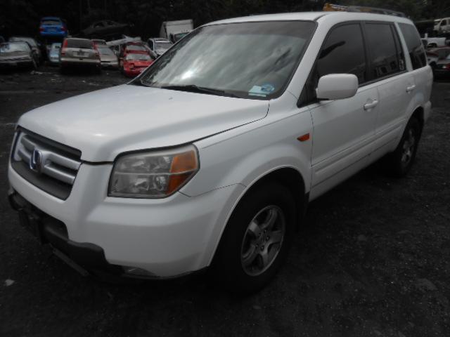 5FNYF28467B001444 - 2007 HONDA PILOT EX WHITE photo 2