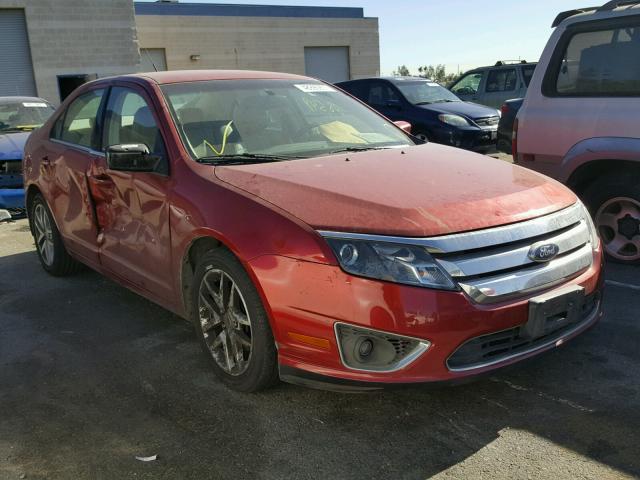 3FAHP0JA1AR334745 - 2010 FORD FUSION SEL RED photo 1