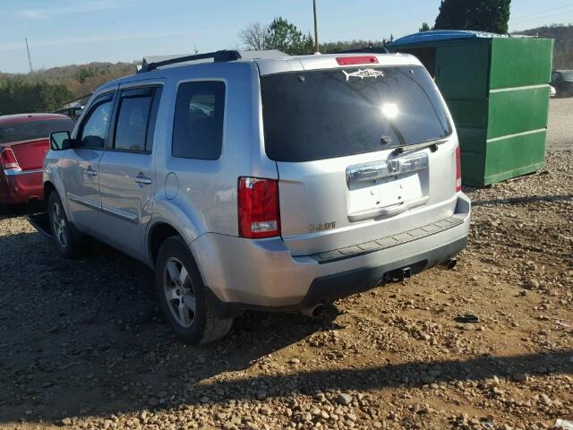 5FNYF3H52BB005997 - 2011 HONDA PILOT EXL SILVER photo 3