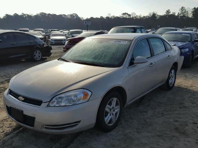 2G1WB58K489255784 - 2008 CHEVROLET IMPALA LS SILVER photo 2