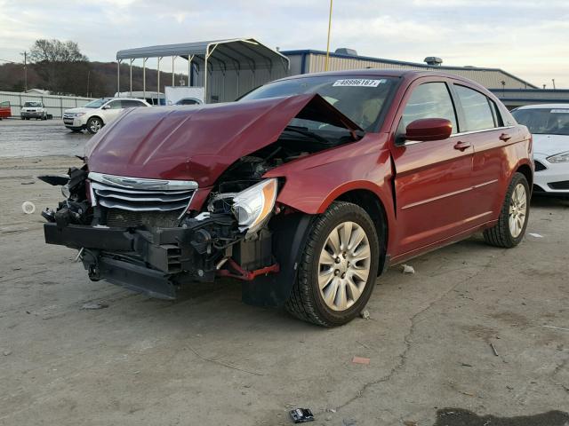 1C3CCBAB8DN588663 - 2013 CHRYSLER 200 LX MAROON photo 2