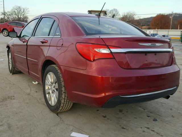 1C3CCBAB8DN588663 - 2013 CHRYSLER 200 LX MAROON photo 3