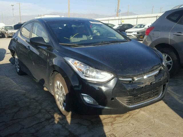 5NPDH4AE3CH084382 - 2012 HYUNDAI ELANTRA GL BLACK photo 1