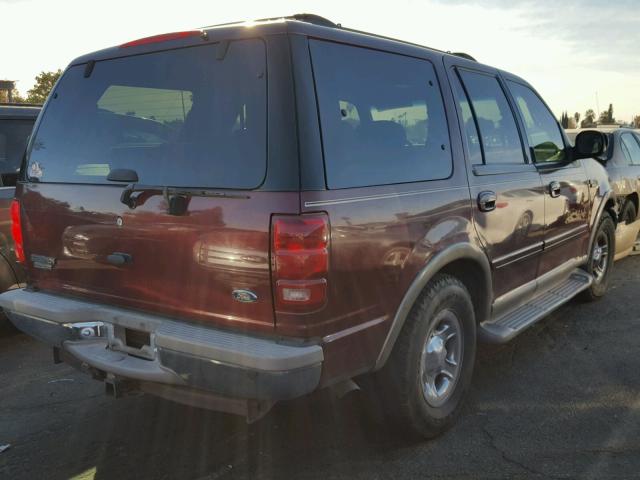 1FMRU17L2YLC33434 - 2000 FORD EXPEDITION MAROON photo 4