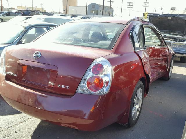 1N4AL11D36N325567 - 2006 NISSAN ALTIMA S RED photo 4