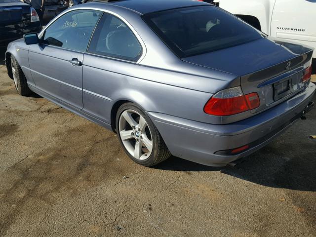 WBABD33484PL01235 - 2004 BMW 325 CI BLUE photo 3