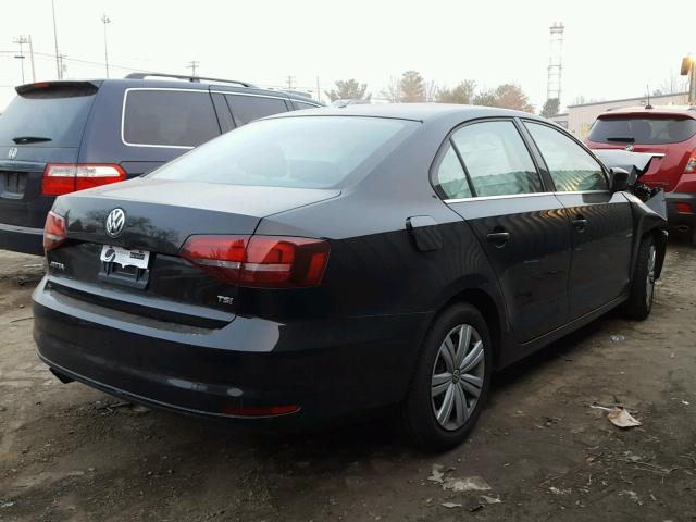 3VW2B7AJ2HM414938 - 2017 VOLKSWAGEN JETTA S BLACK photo 4