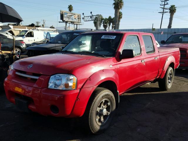 1N6ED29X94C410559 - 2004 NISSAN FRONTIER C RED photo 2