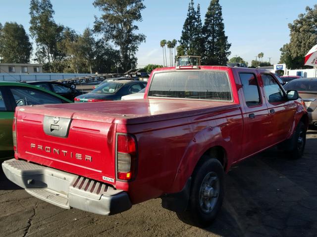 1N6ED29X94C410559 - 2004 NISSAN FRONTIER C RED photo 4