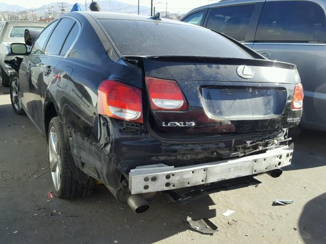 JTHBE96S270013977 - 2007 LEXUS GS 350 BLACK photo 3