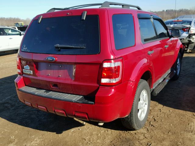 1FMCU0D76AKA79457 - 2010 FORD ESCAPE XLT RED photo 4