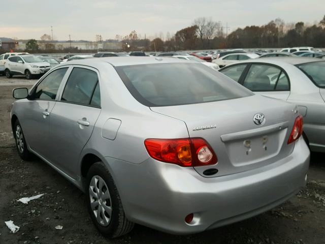 1NXBU4EE7AZ356380 - 2010 TOYOTA COROLLA BA SILVER photo 3