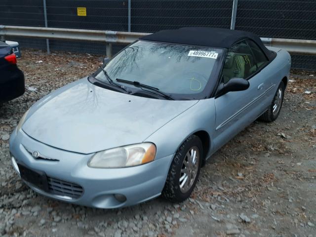 1C3EL65R72N200388 - 2002 CHRYSLER SEBRING LI SILVER photo 2