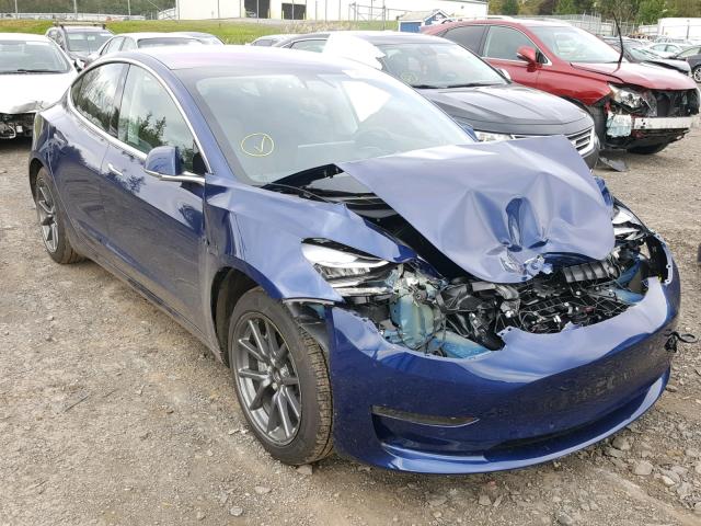 5YJ3E1EA6JF019497 - 2018 TESLA MODEL 3 ლურჯი ფოტო 1