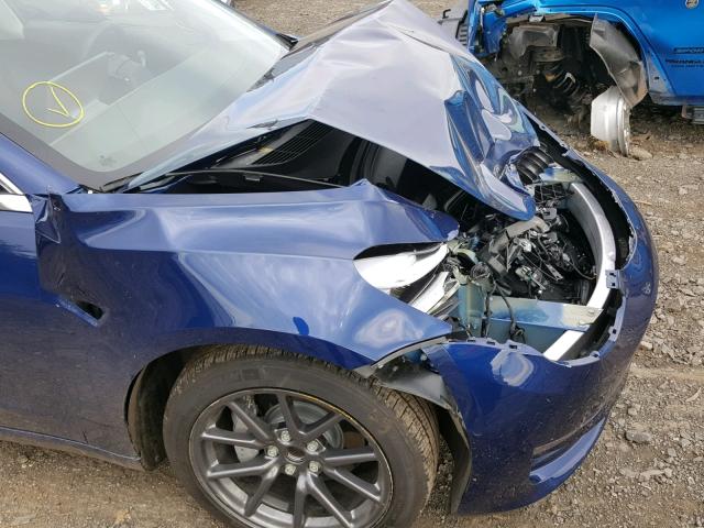 5YJ3E1EA6JF019497 - 2018 TESLA MODEL 3 ლურჯი ფოტო 9