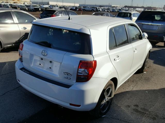 JTKKU4B49C1018413 - 2012 SCION XD WHITE photo 4