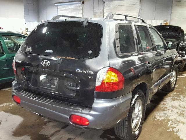 KM8SC13D32U293548 - 2002 HYUNDAI SANTA FE G BLACK photo 4