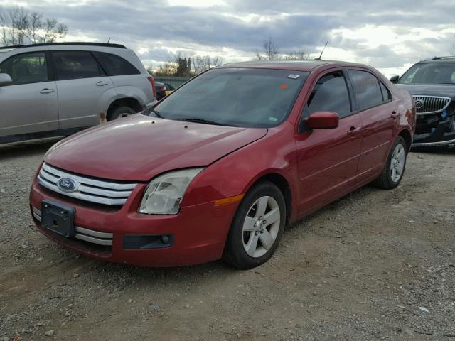 3FAHP07Z57R153489 - 2007 FORD FUSION SE RED photo 2