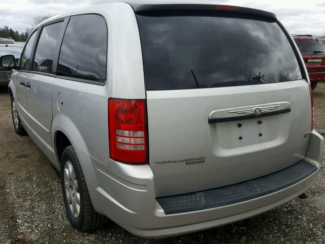 2A8HR44H08R731750 - 2008 CHRYSLER TOWN & COU SILVER photo 3