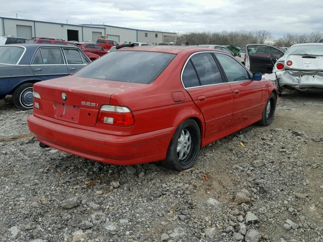 WBADT434X1GX21060 - 2001 BMW 525 I AUTO RED photo 4