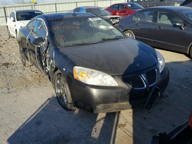 1G2ZH17N384178548 - 2008 PONTIAC G6 GT BLACK photo 1