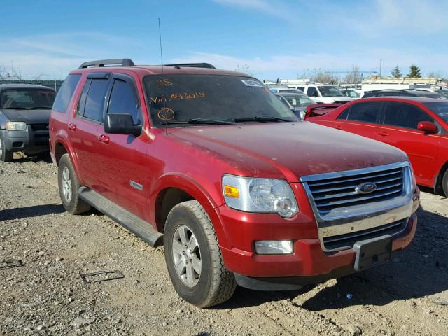 1FMEU73E08UA93015 - 2008 FORD EXPLORER X RED photo 1