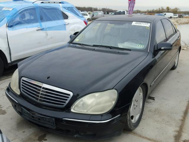 WDBNG78J41A209257 - 2001 MERCEDES-BENZ S 600 BLACK photo 2