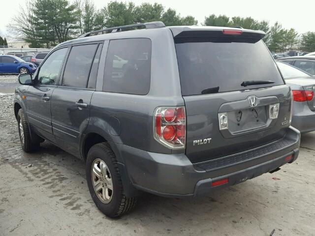 5FNYF18288B052101 - 2008 HONDA PILOT VP GRAY photo 3