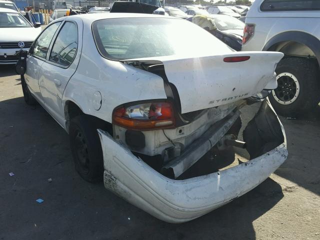 1B3EJ46X1XN696266 - 1999 DODGE STRATUS WHITE photo 3