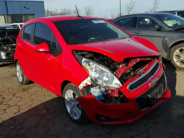 KL8CB6S91EC445335 - 2014 CHEVROLET SPARK LS RED photo 1