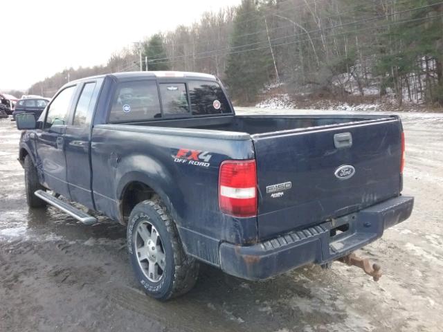 1FTPX14505FA05743 - 2005 FORD F150 BLUE photo 3