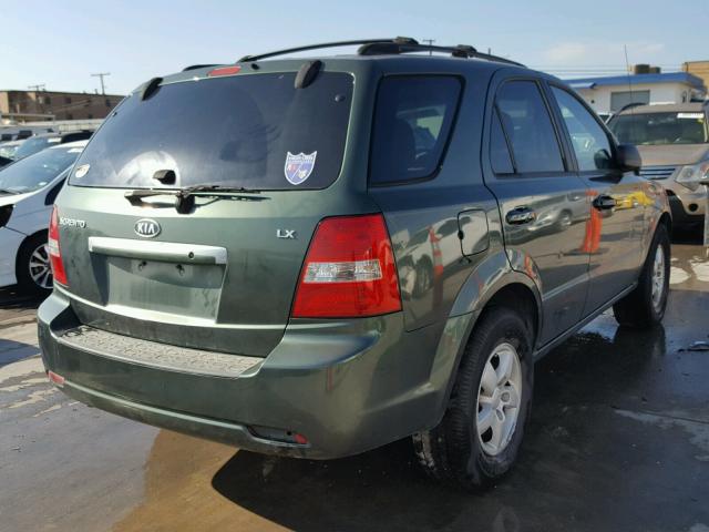 KNDJD736575710977 - 2007 KIA SORENTO EX GREEN photo 4