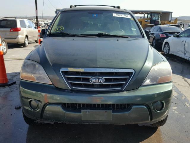 KNDJD736575710977 - 2007 KIA SORENTO EX GREEN photo 9