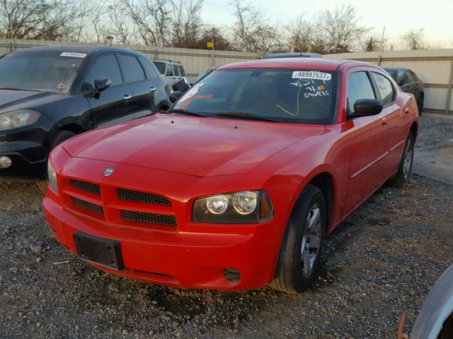 2B3KA43D29H596895 - 2009 DODGE CHARGER RED photo 2