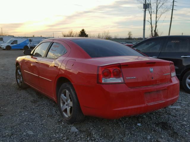 2B3KA43D29H596895 - 2009 DODGE CHARGER RED photo 3