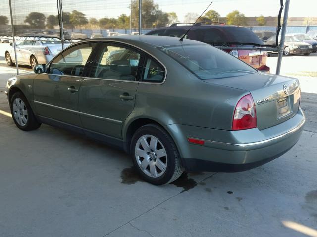 WVWRH63B53P384255 - 2003 VOLKSWAGEN PASSAT GLX GREEN photo 3