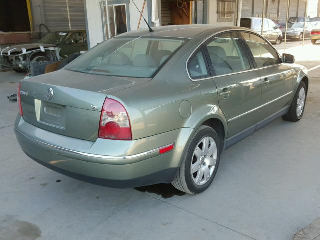 WVWRH63B53P384255 - 2003 VOLKSWAGEN PASSAT GLX GREEN photo 4