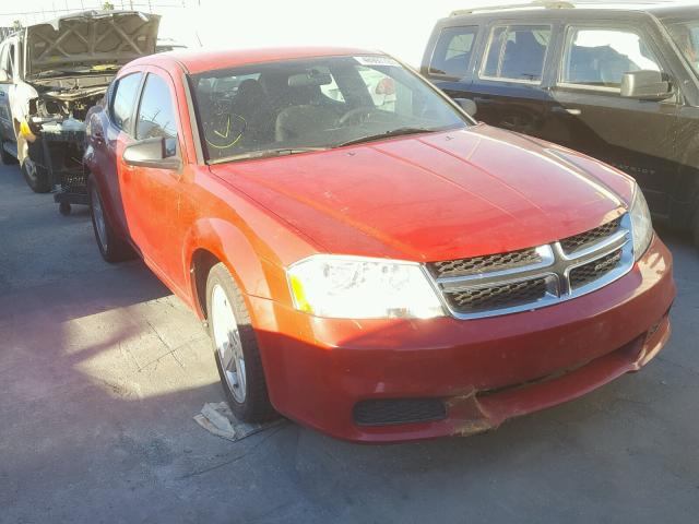 1C3CDZAB0DN645122 - 2013 DODGE AVENGER SE RED photo 1