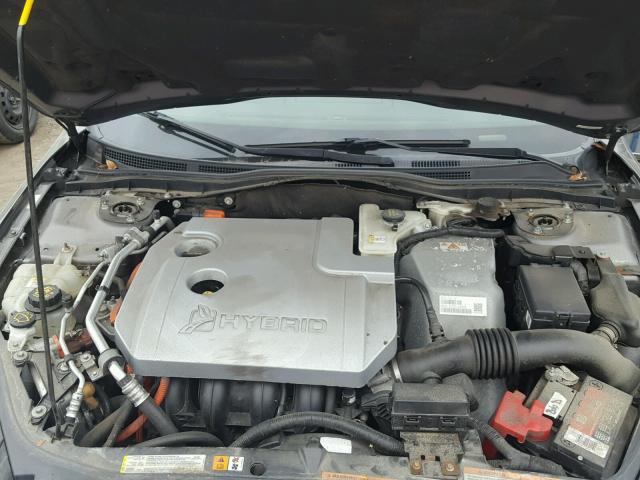 3FADP0L33AR231002 - 2010 FORD FUSION HYB GRAY photo 7