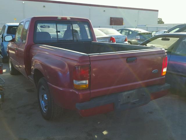 1FTCR14X6SPB01845 - 1995 FORD RANGER SUP BURGUNDY photo 3