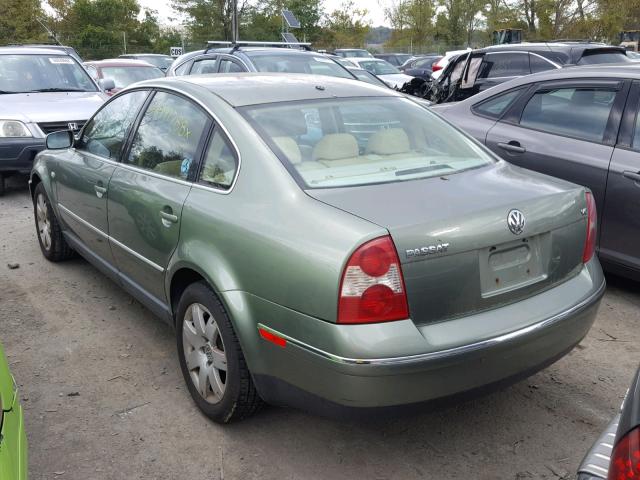 WVWRH63B83P113416 - 2003 VOLKSWAGEN PASSAT GLX GREEN photo 3