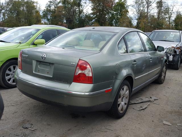 WVWRH63B83P113416 - 2003 VOLKSWAGEN PASSAT GLX GREEN photo 4