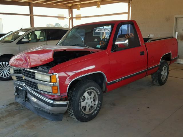 1GCDC14K7PZ237245 - 1993 CHEVROLET GMT-400 C1 RED photo 2